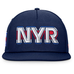 New York Rangers Fanatics Authentic Pro Rink Team Code Snapback Hat - Navy Hats