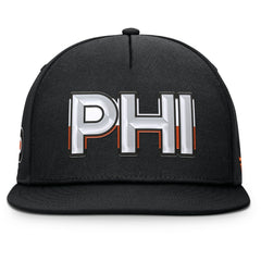 Philadelphia Flyers Fanatics Authentic Pro Rink Team Code Snapback Hat - Black Hats