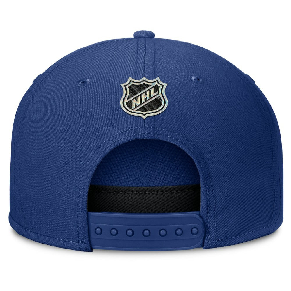 Tampa Bay Lightning Fanatics Authentic Pro Rink Team Code Snapback Hat - Blue Hats