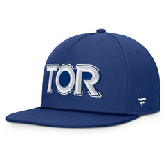 Toronto Maple Leafs Fanatics Authentic Pro Rink Team Code Snapback Hat - Blue Hats