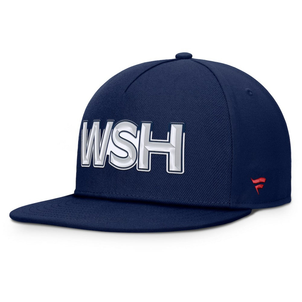 Washington Capitals Fanatics Authentic Pro Rink Team Code Snapback Hat - Navy Hats