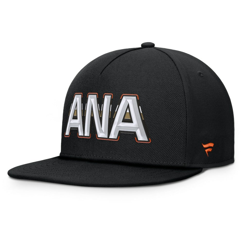 Anaheim Ducks Fanatics Authentic Pro Rink Team Code Snapback Hat - Black Hats