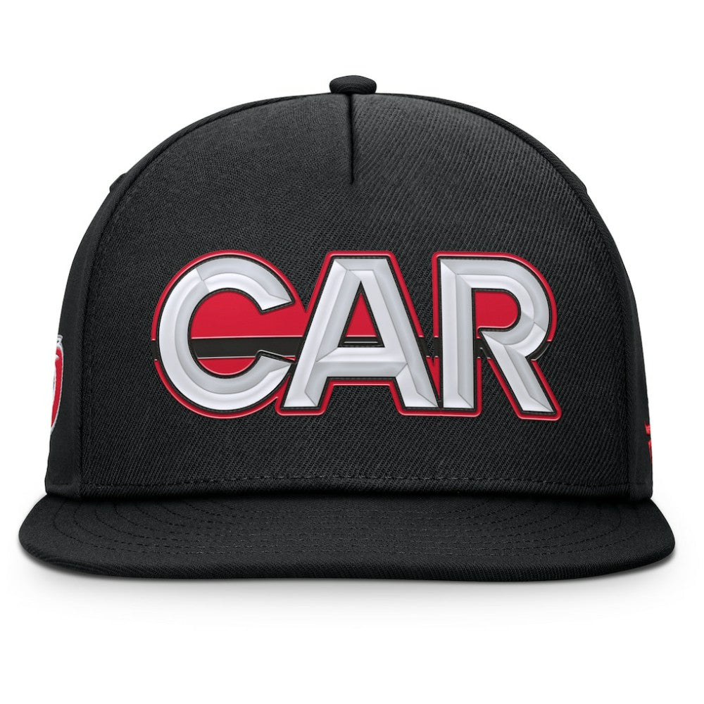 Carolina Hurricanes Fanatics Authentic Pro Rink Team Code Snapback Hat - Black Hats