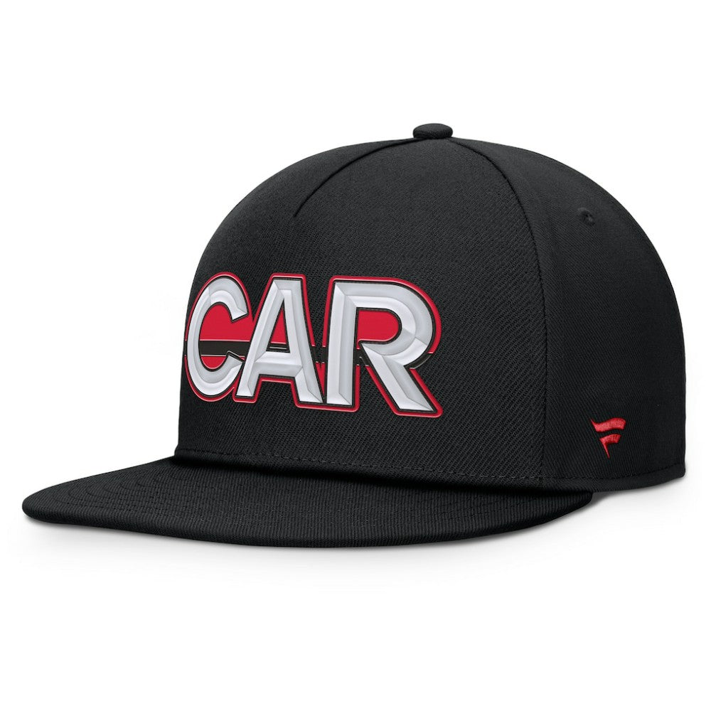 Carolina Hurricanes Fanatics Authentic Pro Rink Team Code Snapback Hat - Black Hats