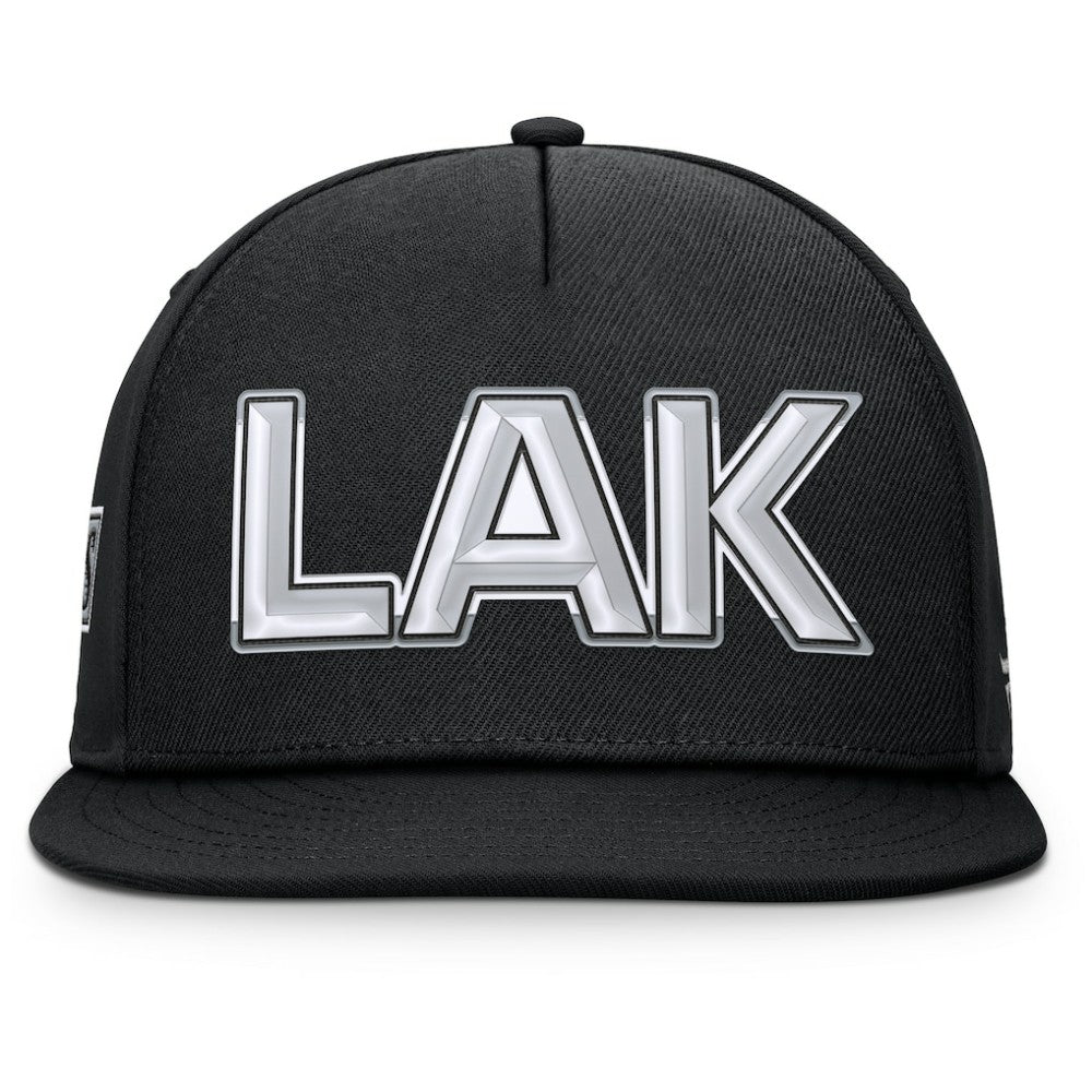 Los Angeles Kings Fanatics Authentic Pro Rink Team Code Snapback Hat - Black Hats