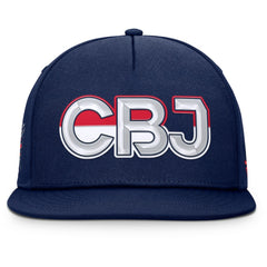Columbus Blue Jackets Fanatics Authentic Pro Rink Team Code Snapback Hat - Navy Hats