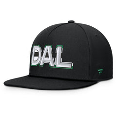 Dallas Stars Fanatics Authentic Pro Rink Team Code Snapback Hat - Black Hats