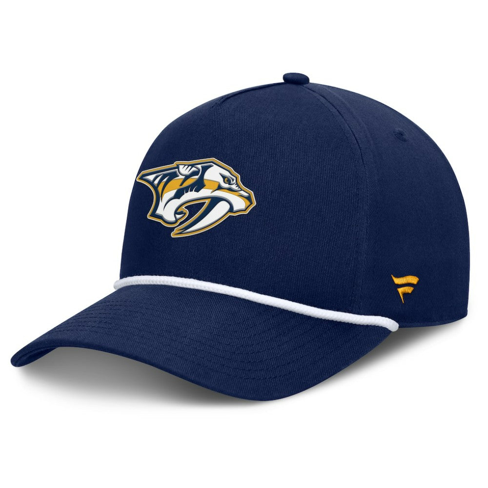 Nashville Predators Fanatics Authentic Pro Rink Roper A-Frame Adjustable Hat - Navy Hats
