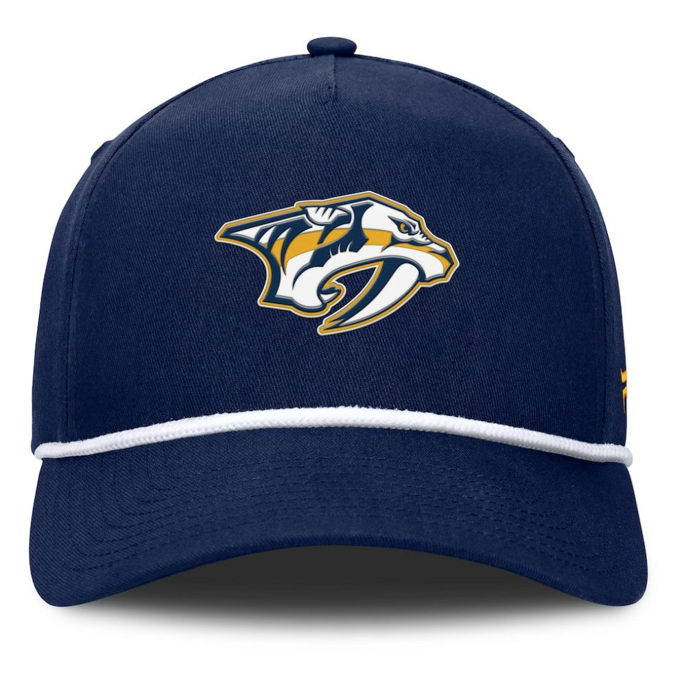 Nashville Predators Fanatics Authentic Pro Rink Roper A-Frame Adjustable Hat - Navy Hats
