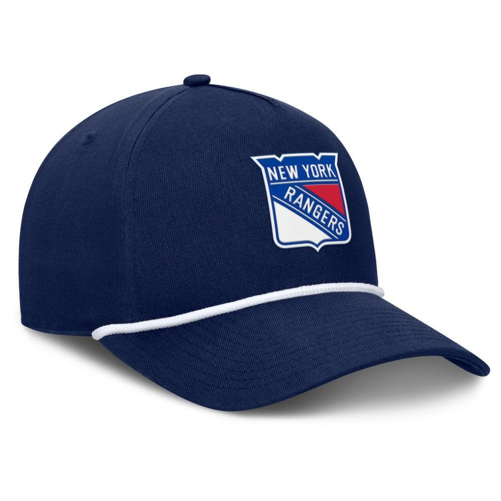 New York Rangers Fanatics Authentic Pro Rink Roper A-Frame Adjustable Hat - Navy Hats