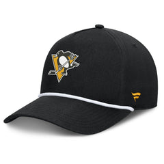 Pittsburgh Penguins Fanatics Authentic Pro Rink Roper A-Frame Adjustable Hat - Black Hats