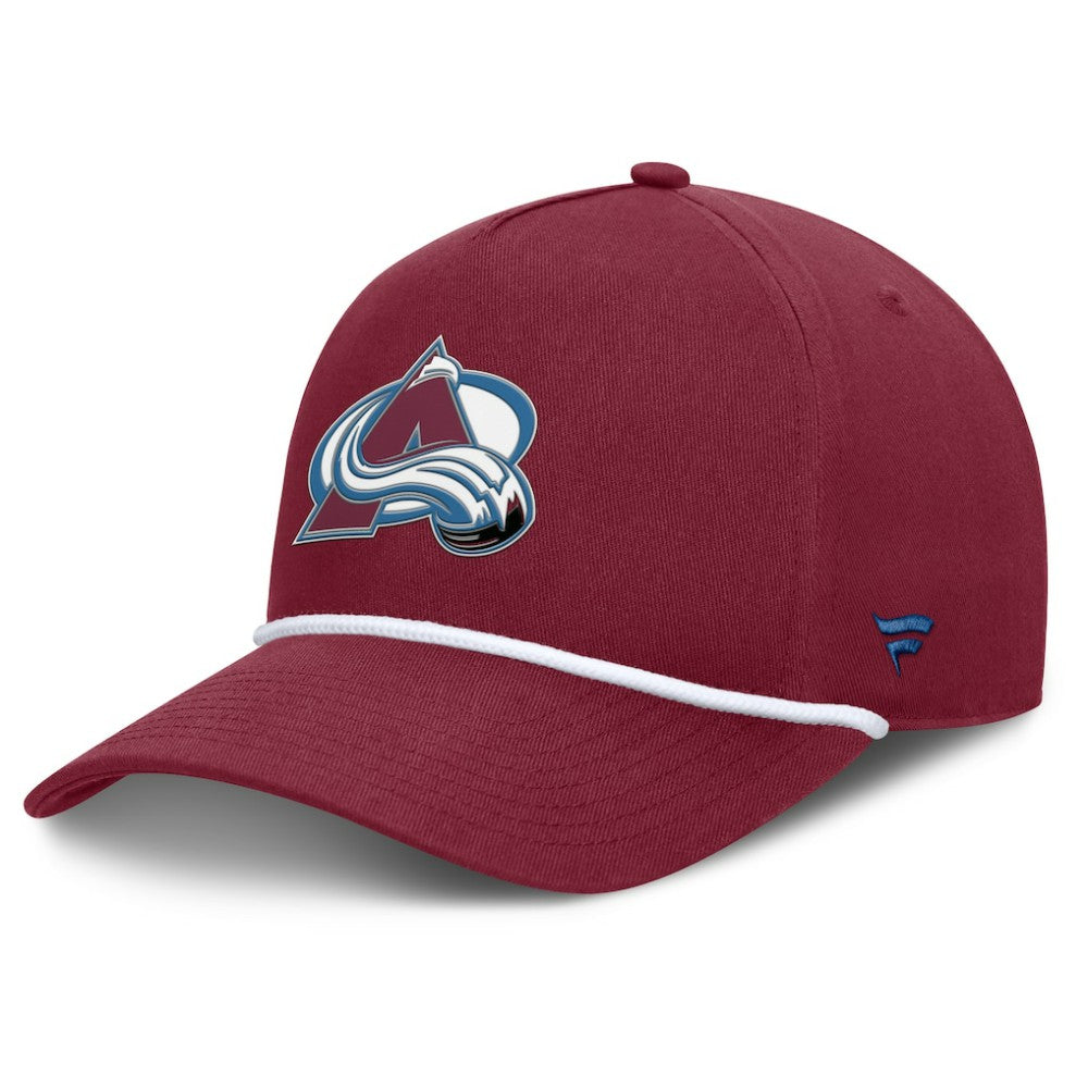 Colorado Avalanche Fanatics Authentic Pro Rink Roper A-Frame Adjustable Hat - Burgundy Hats