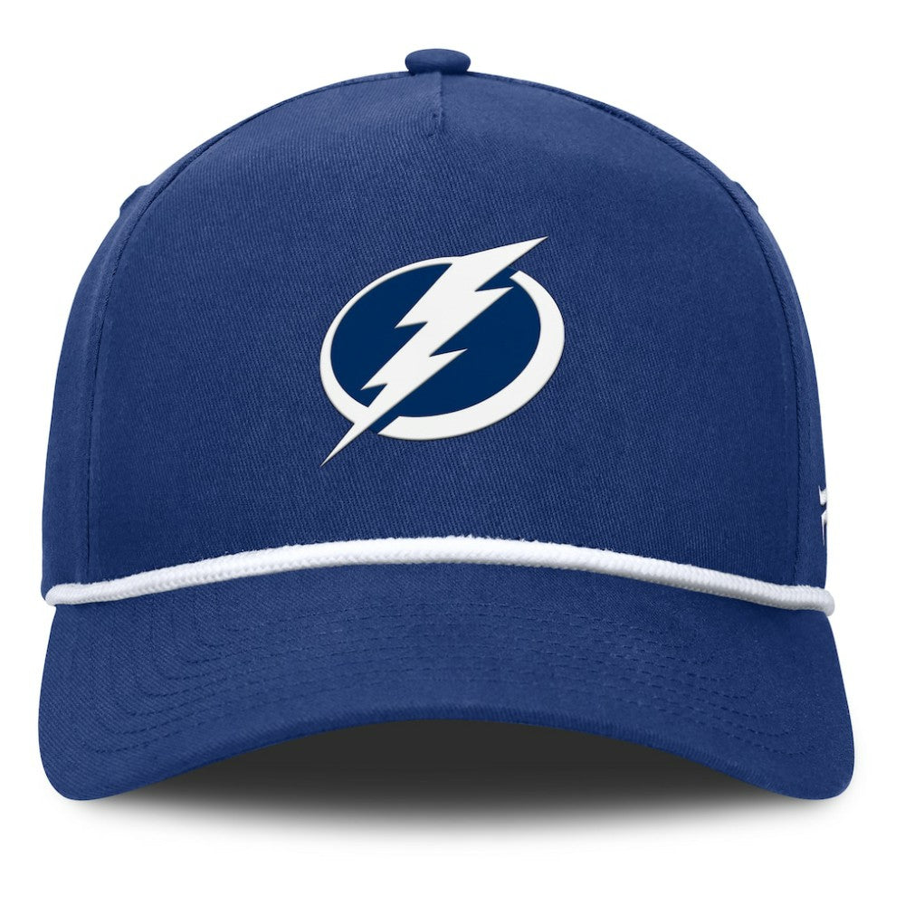 Tampa Bay Lightning Fanatics Authentic Pro Rink Roper A-Frame Adjustable Hat - Blue Hats