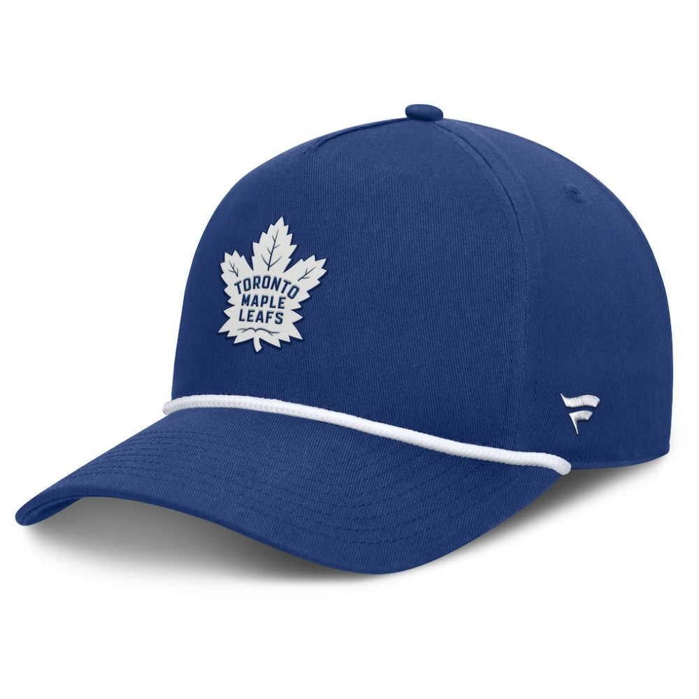 Toronto Maple Leafs Fanatics Authentic Pro Rink Roper A-Frame Adjustable Hat - Blue Hats