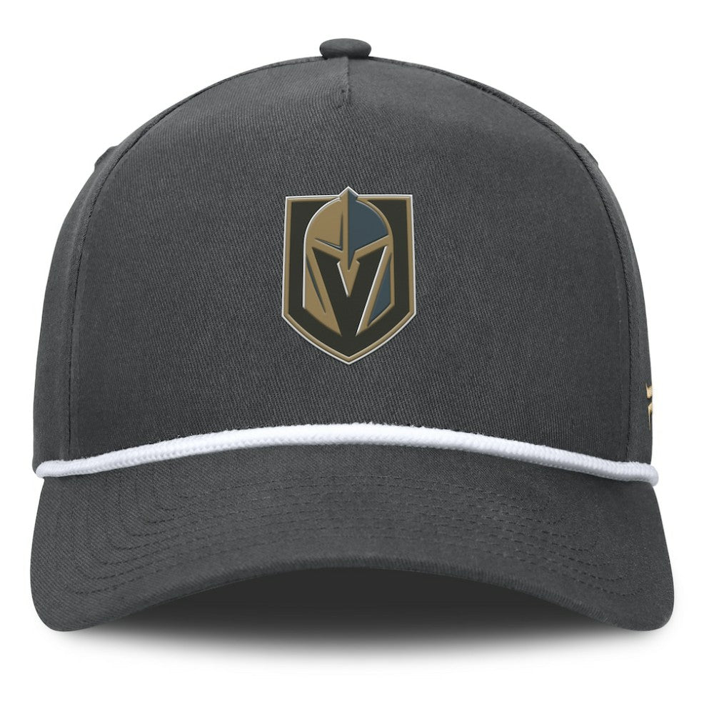 Vegas Golden Knights Fanatics Authentic Pro Rink Roper A-Frame Adjustable Hat - Charcoal Hats