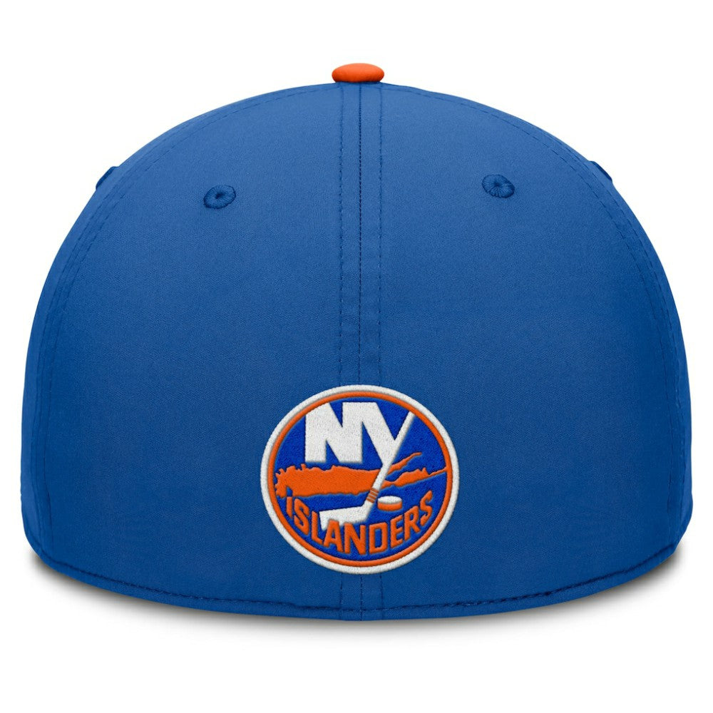 New York Islanders Fanatics Authentic Pro Rink Team Code Flex Hat - Royal/Orange Hats
