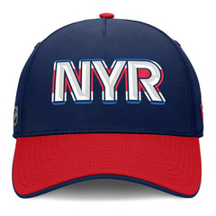 New York Rangers Fanatics Authentic Pro Rink Team Code Flex Hat - Navy/Red Hats