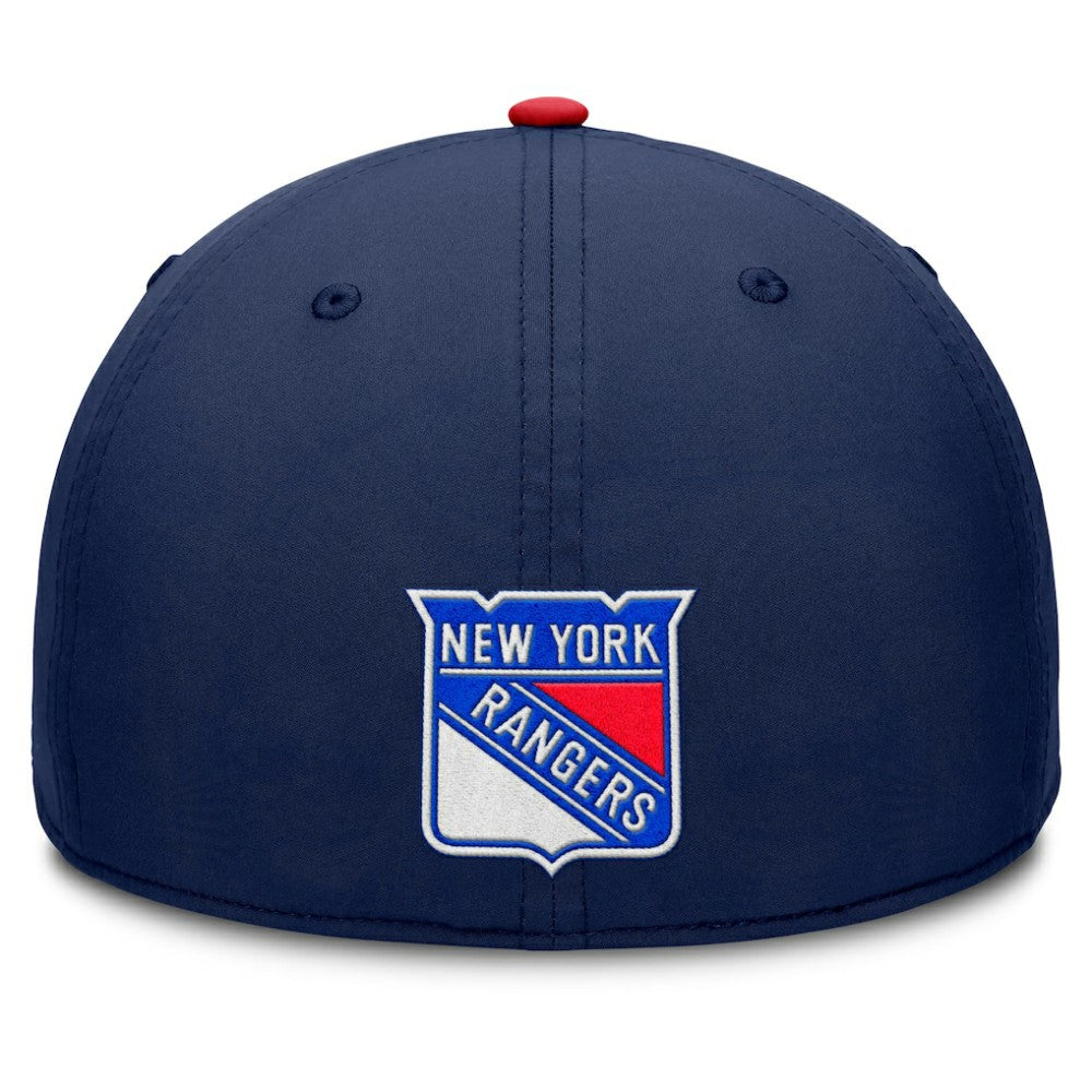 New York Rangers Fanatics Authentic Pro Rink Team Code Flex Hat - Navy/Red Hats