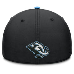Utah Mammoth Fanatics Authentic Pro Rink Team Code Flex Hat - Black/Light Blue Hats