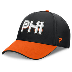 Philadelphia Flyers Fanatics Authentic Pro Rink Team Code Flex Hat - Black/Orange Hats