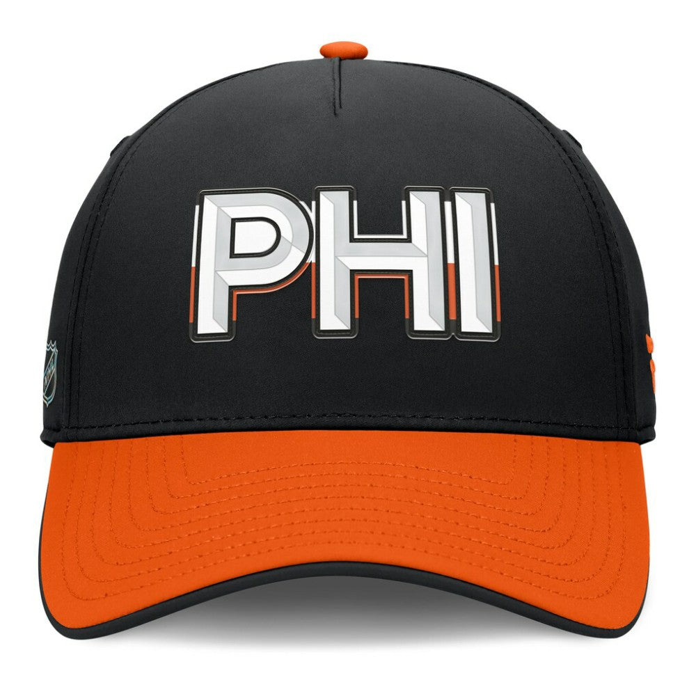 Philadelphia Flyers Fanatics Authentic Pro Rink Team Code Flex Hat - Black/Orange Hats