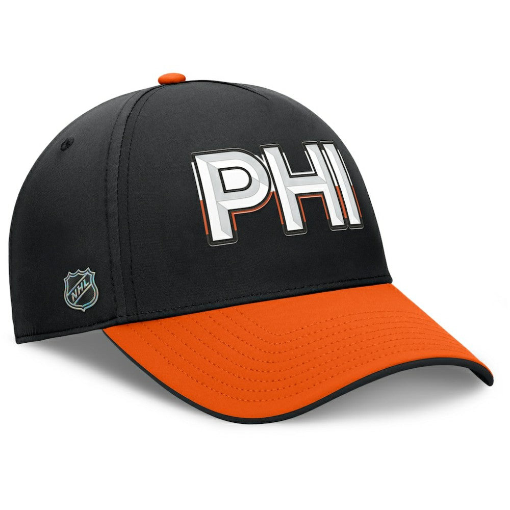 Philadelphia Flyers Fanatics Authentic Pro Rink Team Code Flex Hat - Black/Orange Hats
