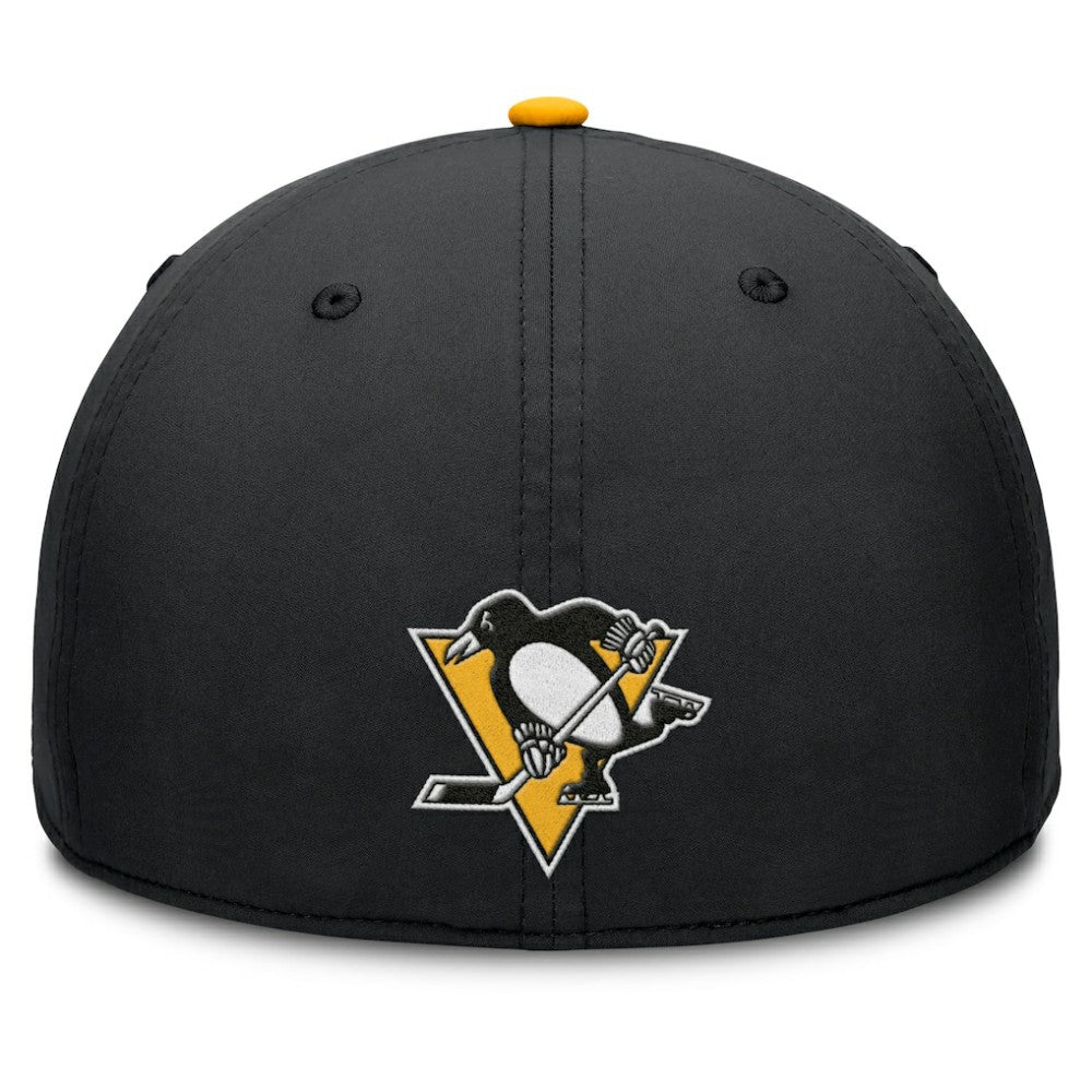 Pittsburgh Penguins Fanatics Authentic Pro Rink Team Code Flex Hat - Black/Gold Hats