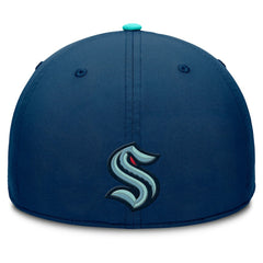Seattle Kraken Fanatics Authentic Pro Rink Team Code Flex Hat - Deep Sea Blue/Light Blue Hats