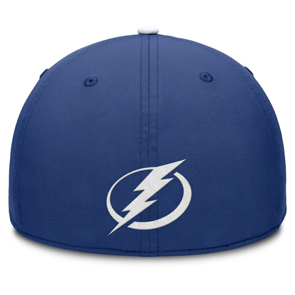 Tampa Bay Lightning Fanatics Authentic Pro Rink Team Code Flex Hat - Blue/White Hats