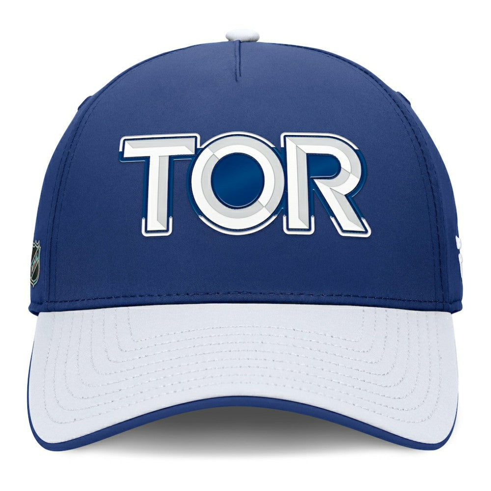 Toronto Maple Leafs Fanatics Authentic Pro Rink Team Code Flex Hat - Blue/White Hats