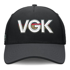 Vegas Golden Knights Fanatics Authentic Pro Rink Team Code Flex Hat - Black/Charcoal Hats