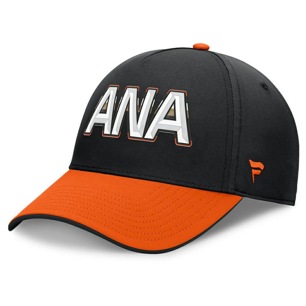 Anaheim Ducks Fanatics Authentic Pro Rink Team Code Flex Hat - Black/Orange Hats