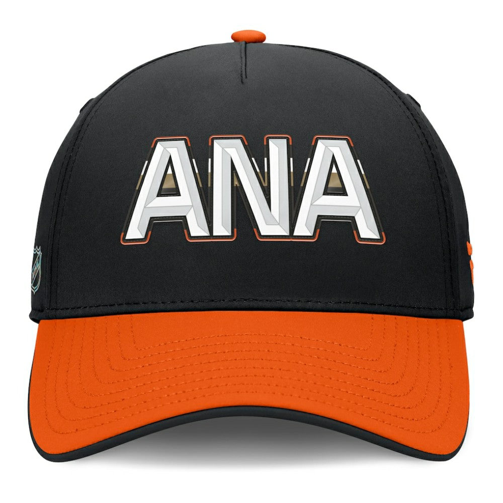 Anaheim Ducks Fanatics Authentic Pro Rink Team Code Flex Hat - Black/Orange Hats
