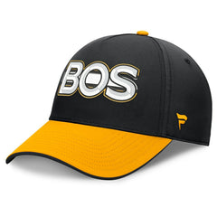Boston Bruins Fanatics Authentic Pro Rink Team Code Flex Hat - Black/Gold Hats