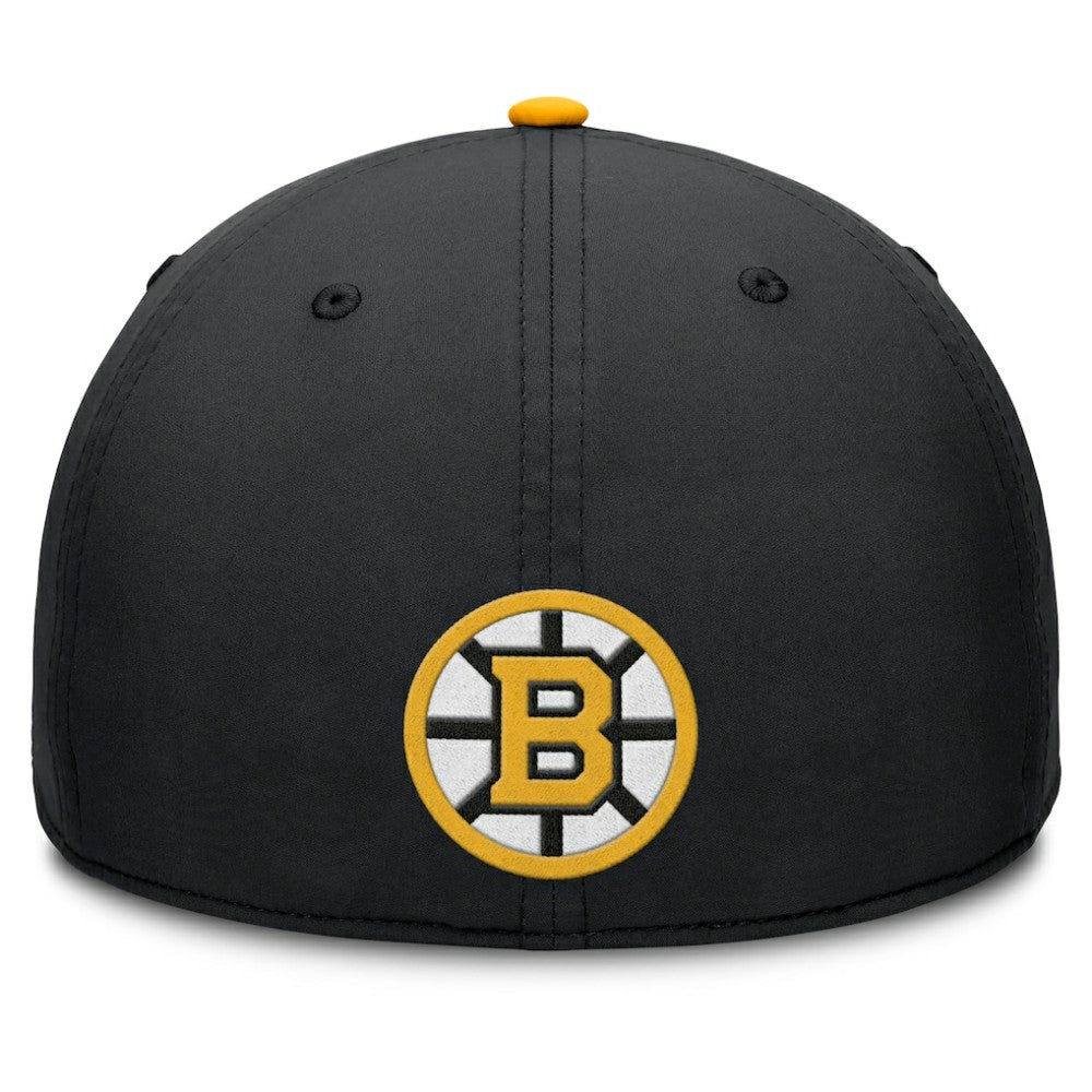 Boston Bruins Fanatics Authentic Pro Rink Team Code Flex Hat - Black/Gold Hats