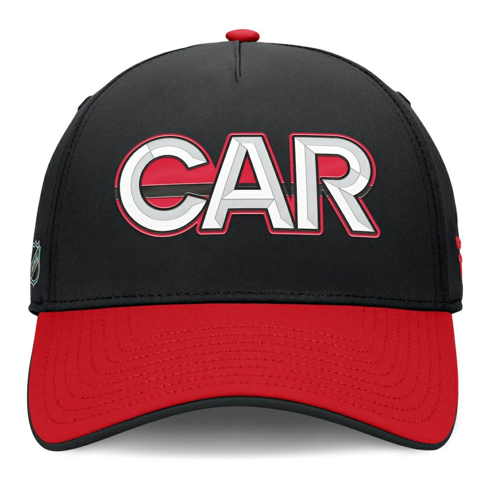 Carolina Hurricanes Fanatics Authentic Pro Rink Team Code Flex Hat - Black/Red Hats