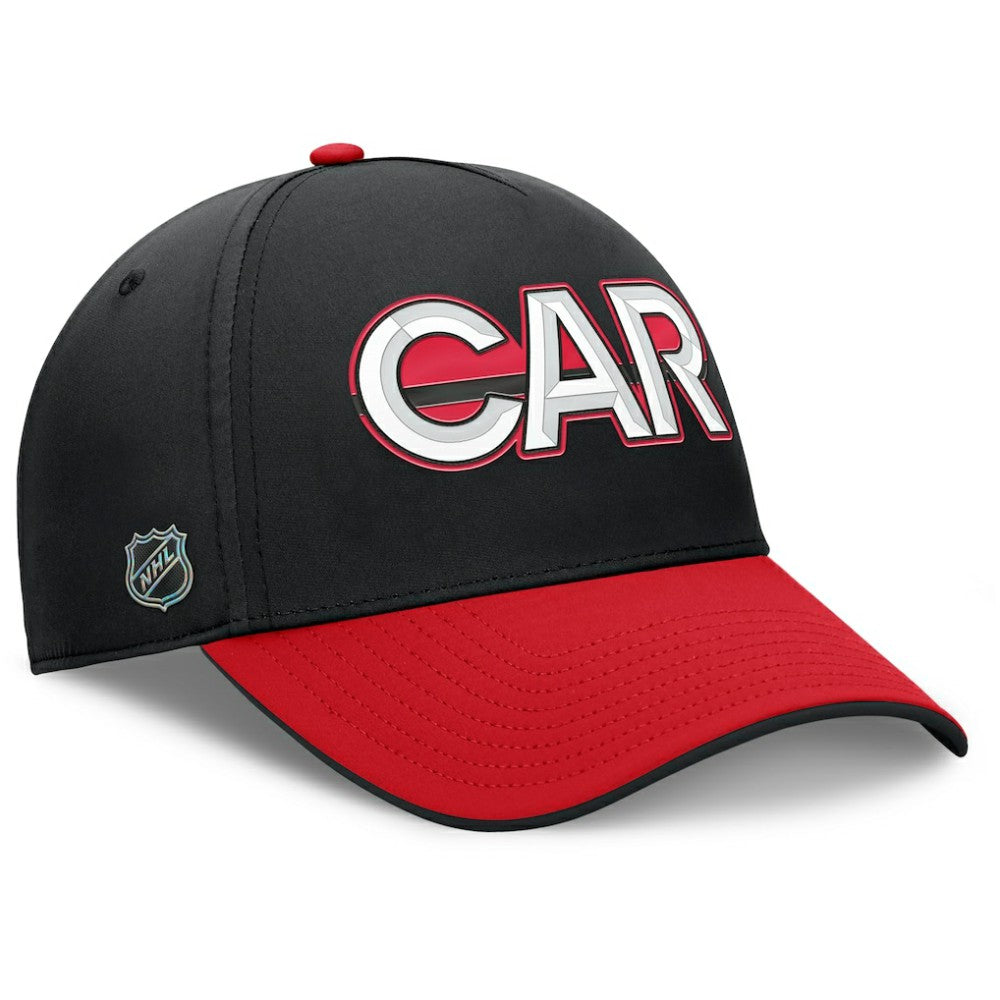 Carolina Hurricanes Fanatics Authentic Pro Rink Team Code Flex Hat - Black/Red Hats