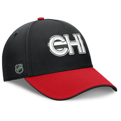 Chicago Blackhawks Fanatics Authentic Pro Rink Team Code Flex Hat - Black/Red Hats