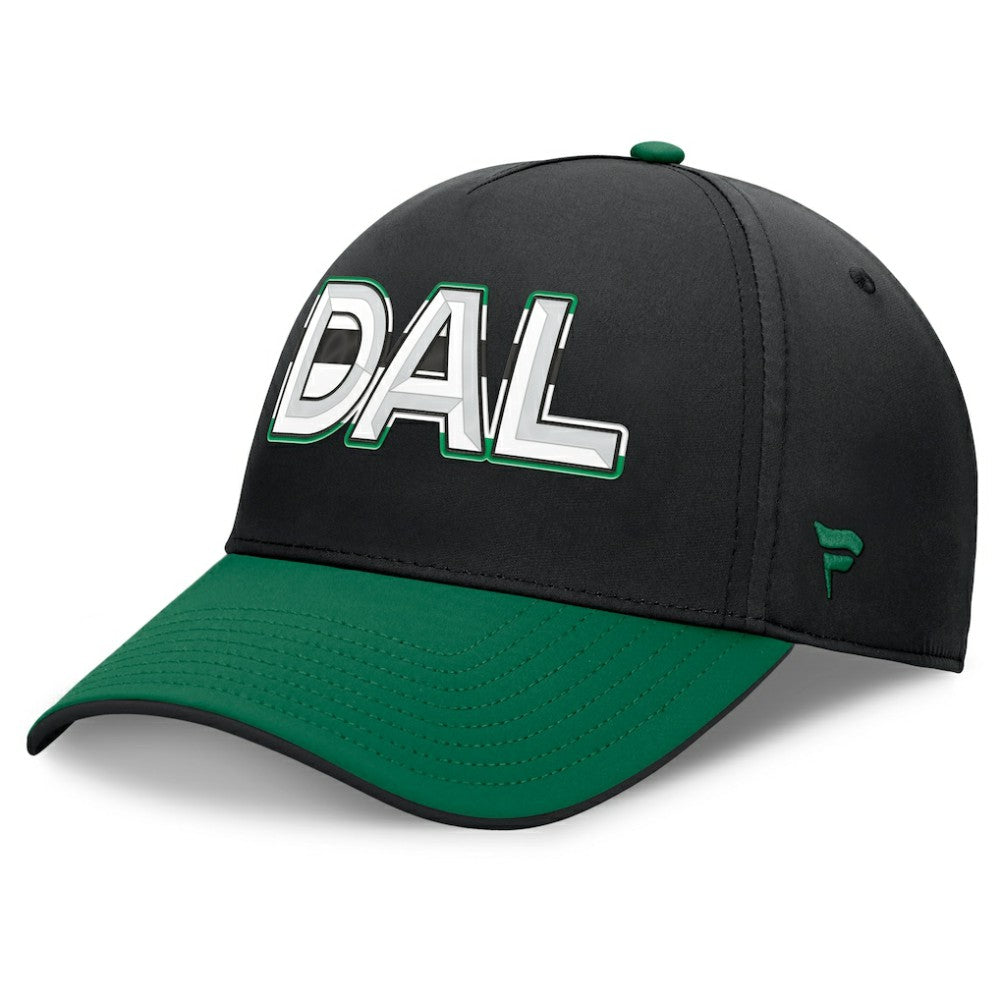 Dallas Stars Fanatics Authentic Pro Rink Team Code Flex Hat - Black/Kelly Green Hats