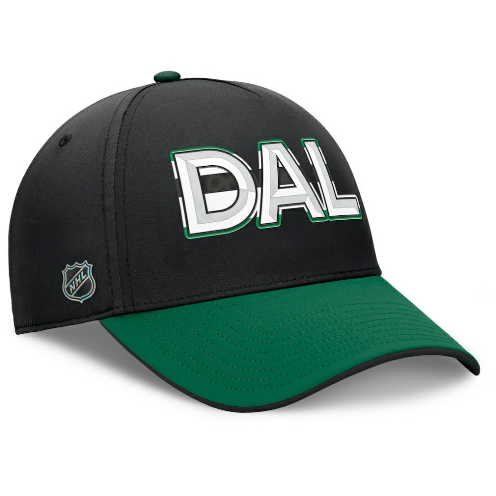 Dallas Stars Fanatics Authentic Pro Rink Team Code Flex Hat - Black/Kelly Green Hats
