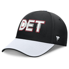 Detroit Red Wings Fanatics Authentic Pro Rink Team Code Flex Hat - Black/White Hats