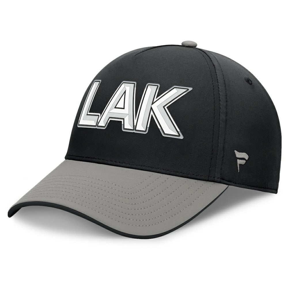 Los Angeles Kings Fanatics Authentic Pro Rink Team Code Flex Hat - Black/Gray Hats