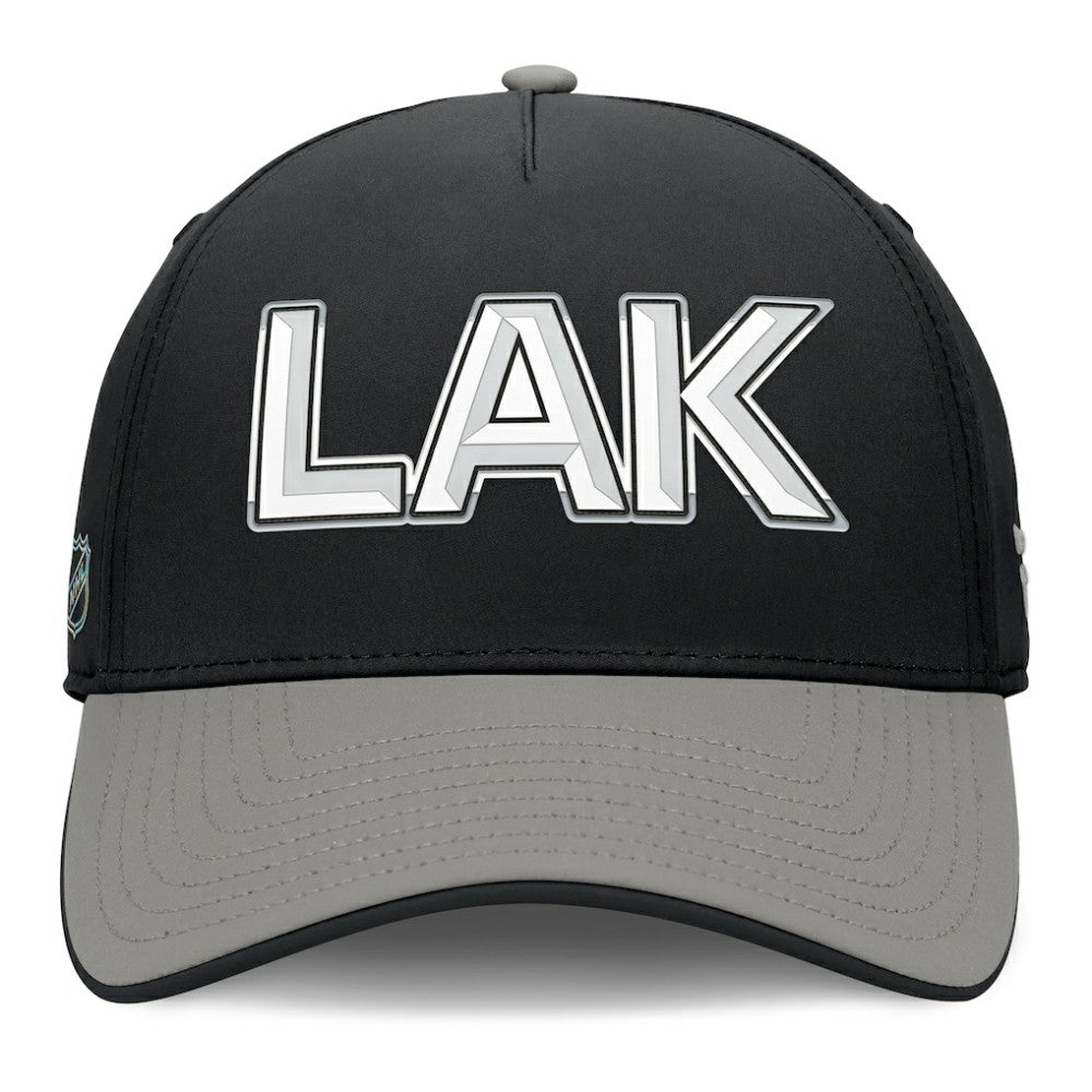 Los Angeles Kings Fanatics Authentic Pro Rink Team Code Flex Hat - Black/Gray Hats