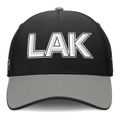 Los Angeles Kings Fanatics Authentic Pro Rink Team Code Flex Hat - Black/Gray Hats