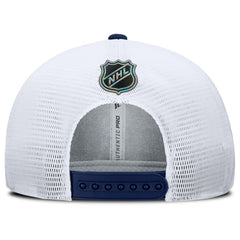 Washington Capitals Fanatics Authentic Pro Rink Lockup Adjustable Trucker Hat - Navy/White Hats