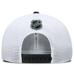 Utah Mammoth Fanatics Authentic Pro Rink Lockup Adjustable Trucker Hat - Black/White Hats