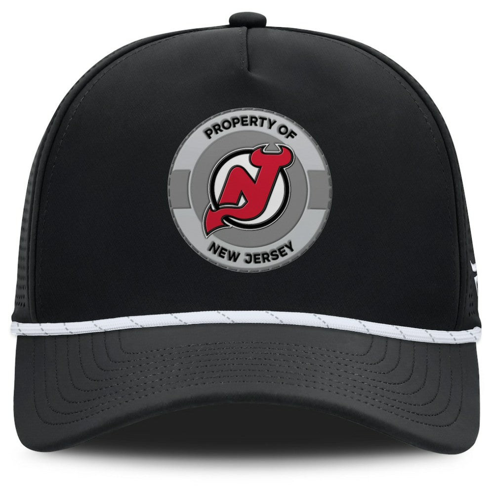 New Jersey Devils Fanatics Authentic Pro Rink Adjustable Hat - Black Jerseys
