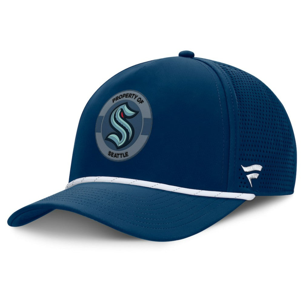 Seattle Kraken Fanatics Authentic Pro Rink Adjustable Hat - Deep Sea Blue Hats