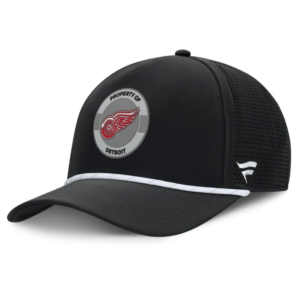 Detroit Red Wings Fanatics Authentic Pro Rink Adjustable Hat - Black Hats
