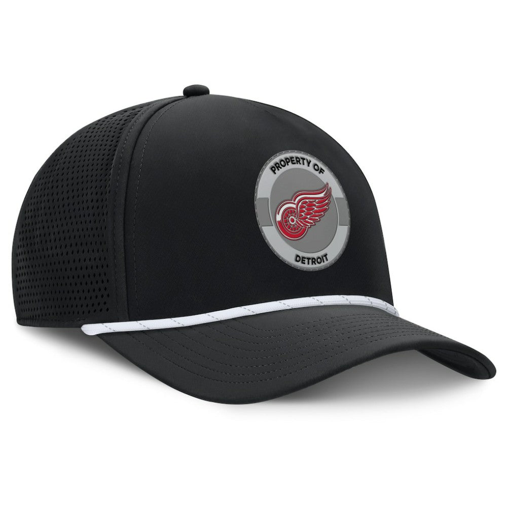 Detroit Red Wings Fanatics Authentic Pro Rink Adjustable Hat - Black Hats